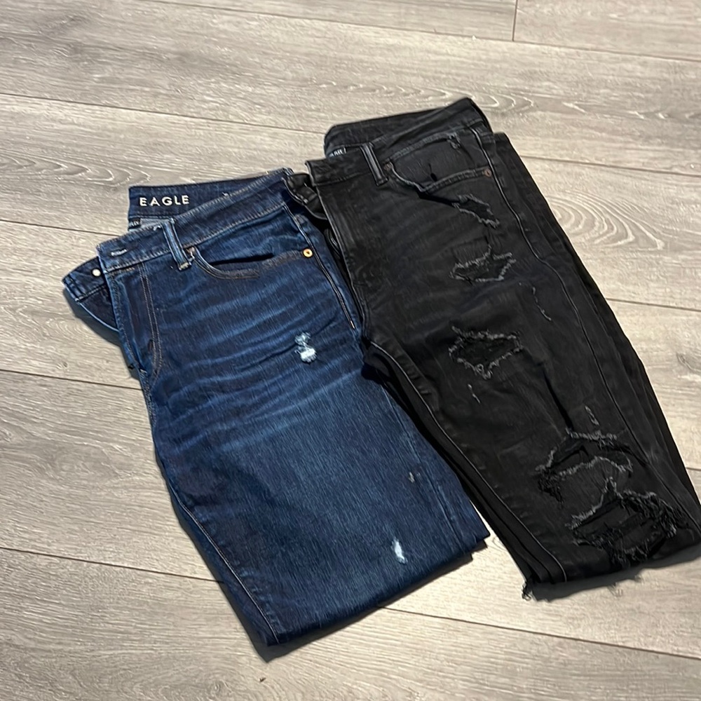 Two pair of American Eagle Jeans